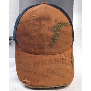 Goodyear Eagle Forterra Wrangler Hat Brown‎ Black Distressed K-Products Mens Cap